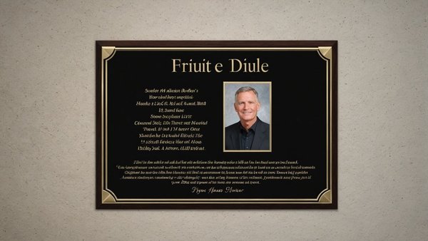 Plaque funéraire moderne : personnalisez votre hommage unique